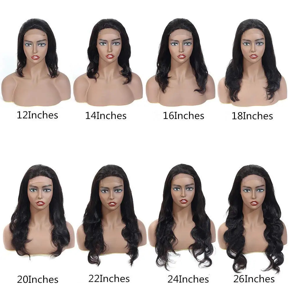 Glueless Full Lace Wigs Natural Wavy Dark Brown Human Hair HD Lace 13x6/360 Wigs With Natural Hairline 5x5 Silk Base Closure Wig