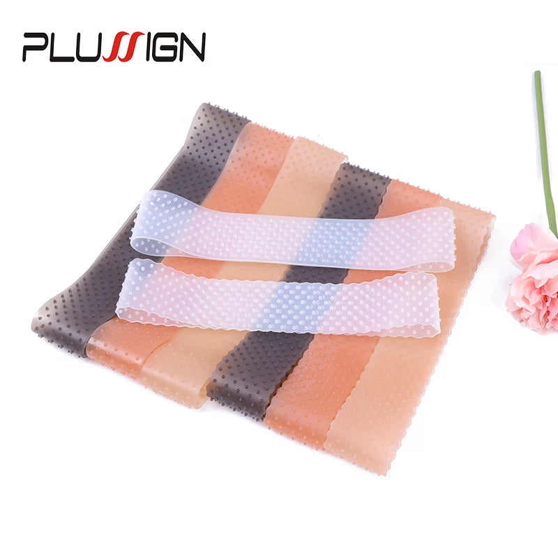 Silicon Wig Band Elastic Wig Grip Brown Transparent Black Headband For Fix Wigs Beige Hair Band Without Gel Or Glue Non Slip