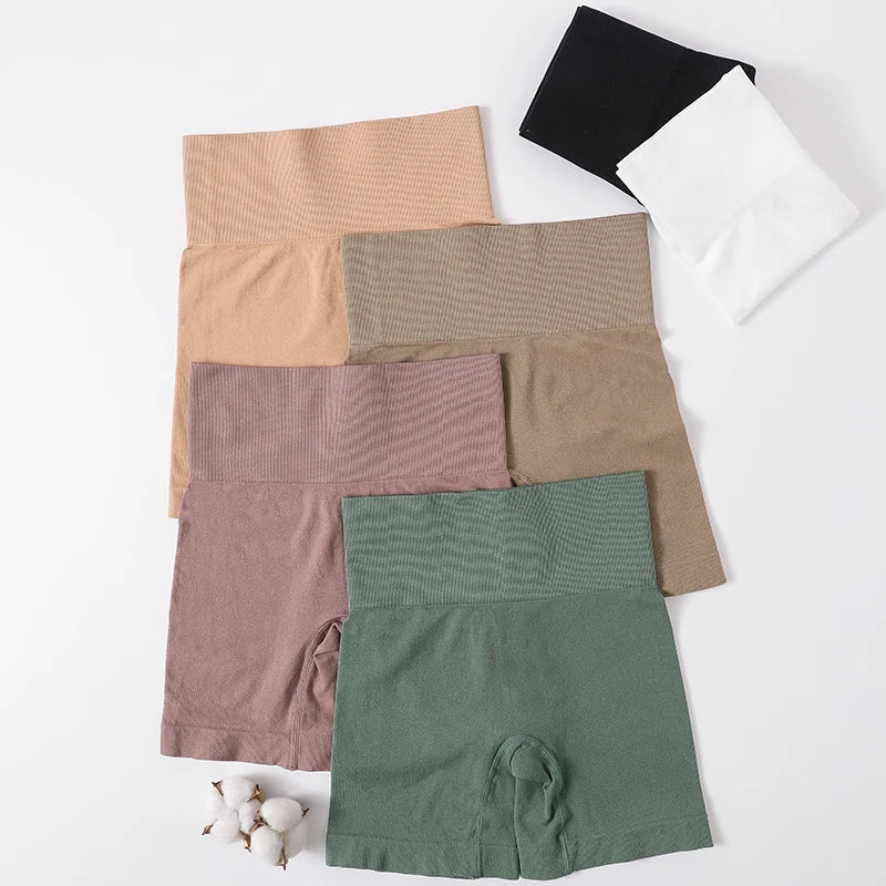 Seamless High Waist Shorts Panties For Women Hip Lift Shorts Safety Pants Fitness Sports Boxer Panty Tummy Control Underwear