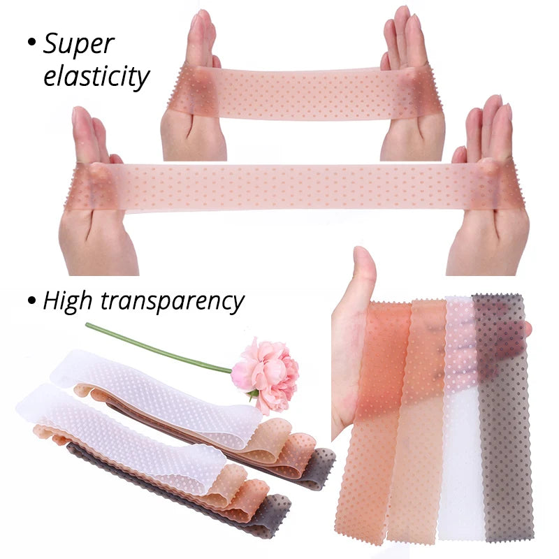 Silicon Wig Band Elastic Wig Grip Brown Transparent Black Headband For Fix Wigs Beige Hair Band Without Gel Or Glue Non Slip