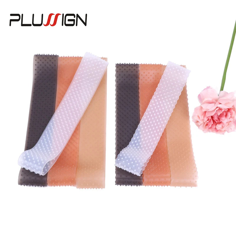 Silicon Wig Band Elastic Wig Grip Brown Transparent Black Headband For Fix Wigs Beige Hair Band Without Gel Or Glue Non Slip