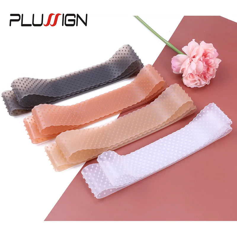 Silicon Wig Band Elastic Wig Grip Brown Transparent Black Headband For Fix Wigs Beige Hair Band Without Gel Or Glue Non Slip
