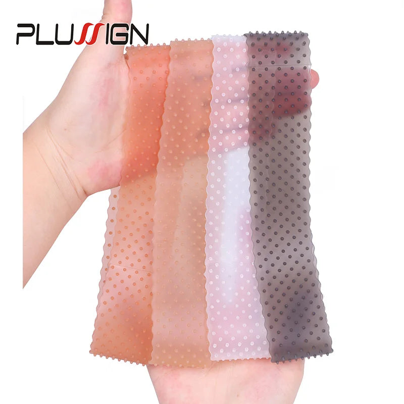 Silicon Wig Band Elastic Wig Grip Brown Transparent Black Headband For Fix Wigs Beige Hair Band Without Gel Or Glue Non Slip