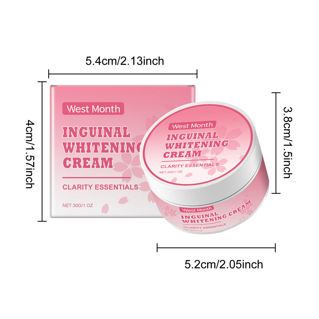 Body Whitening Cream Private Part Underarm Bleaching Butt Knee Brighten Remove Inner Thigh Intimate Inguinal Dark Dull Skin Care