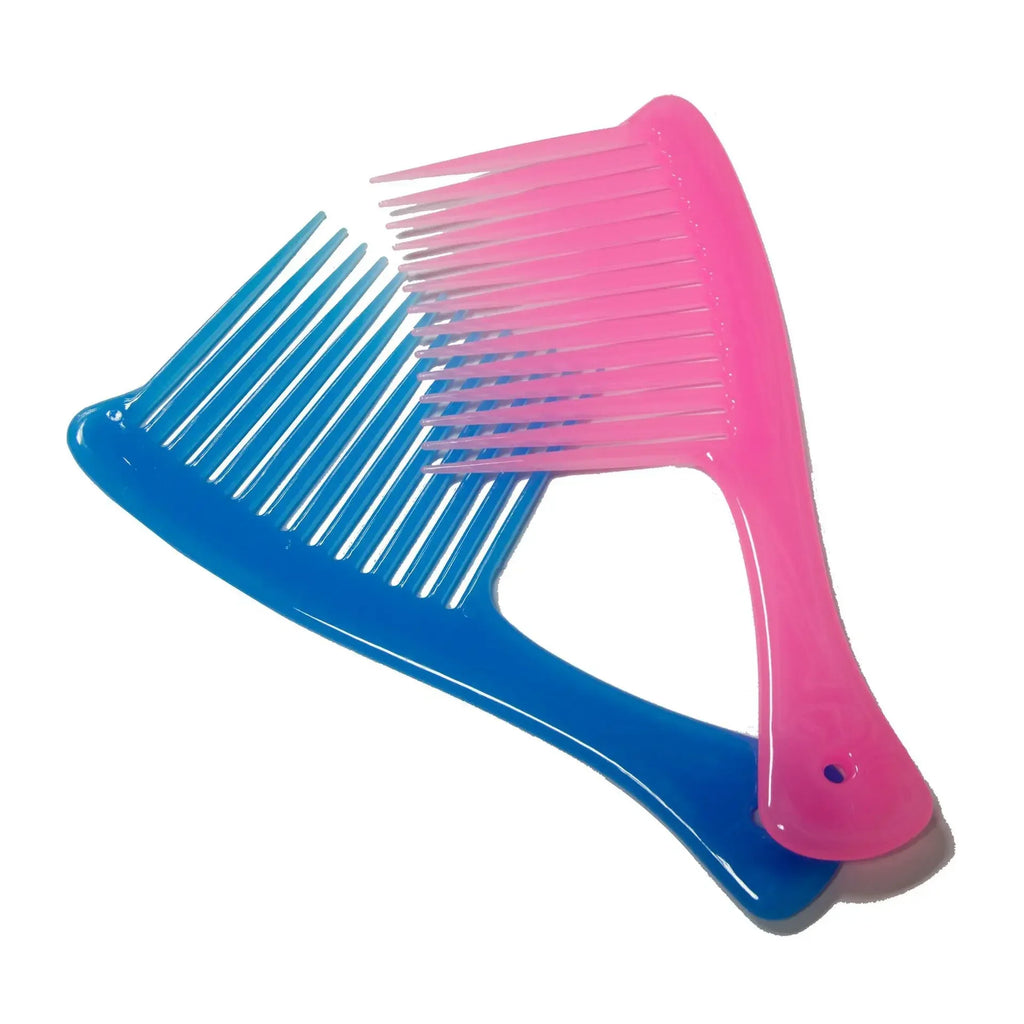 Wide Tooth Smooth Hairdressing Comb Big Size Wet Long Curly Hairbrush Salon Detangling Hair Styling Tools Coarse Wide Spikes