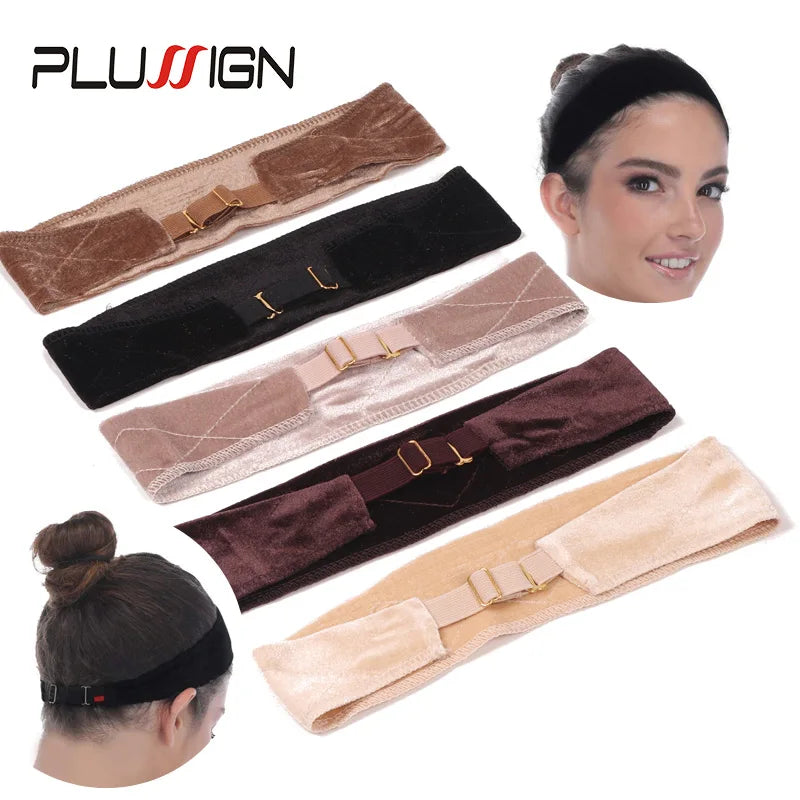 Silicon Wig Band Elastic Wig Grip Brown Transparent Black Headband For Fix Wigs Beige Hair Band Without Gel Or Glue Non Slip