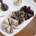 3pcs Luxury Satin Scrunchies Neutral Soft Silk Like Hair Ties Perfect for Elegant Daily Styles Minimalist Looks Chic Accessories