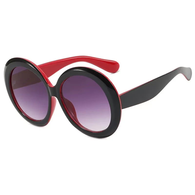 Oversized Round Sunglasses Women Men Luxury Brand Big Frame Sun Glasses Goggles Large Shades Unisex Riding Eyeglasses