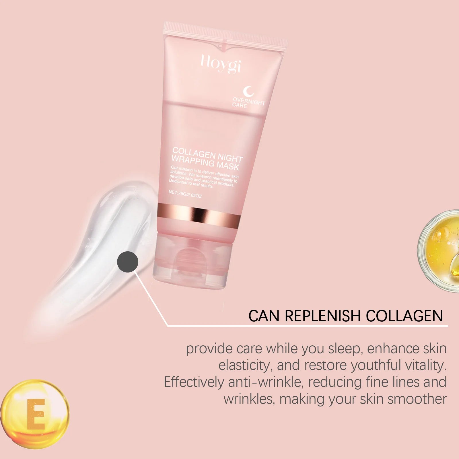 Deep Collagen Mask Peel Off Mask Anti Wrinkle Lifting Face Skin Care Masks Bio Pack Night Wrapping Woman Overnight Skin Hydrates
