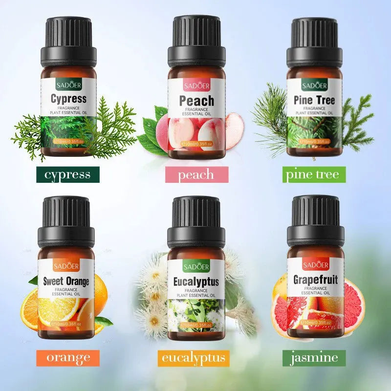 Organic Aromatherapy Essential Oils Pure Plant Oil Diffusers Humidifiers Hair Body Care Candle Making Lavender Chamomile
