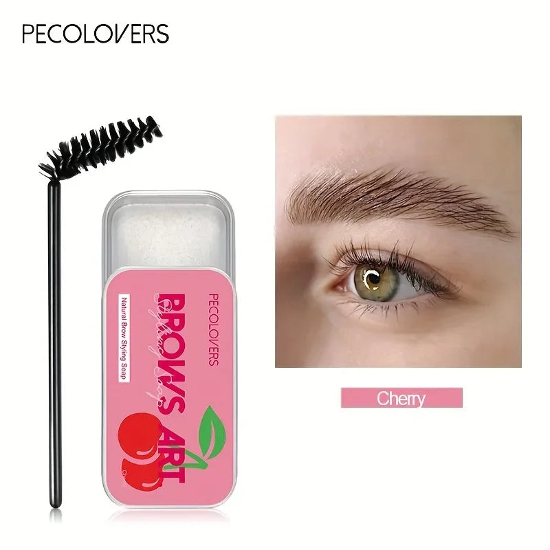 1Pcs Natural Transparent Pomade Eyebrow Styling Soap Brows Gel Wax Fixer With Brush Make-up for Women Eyebrow Cosmetics