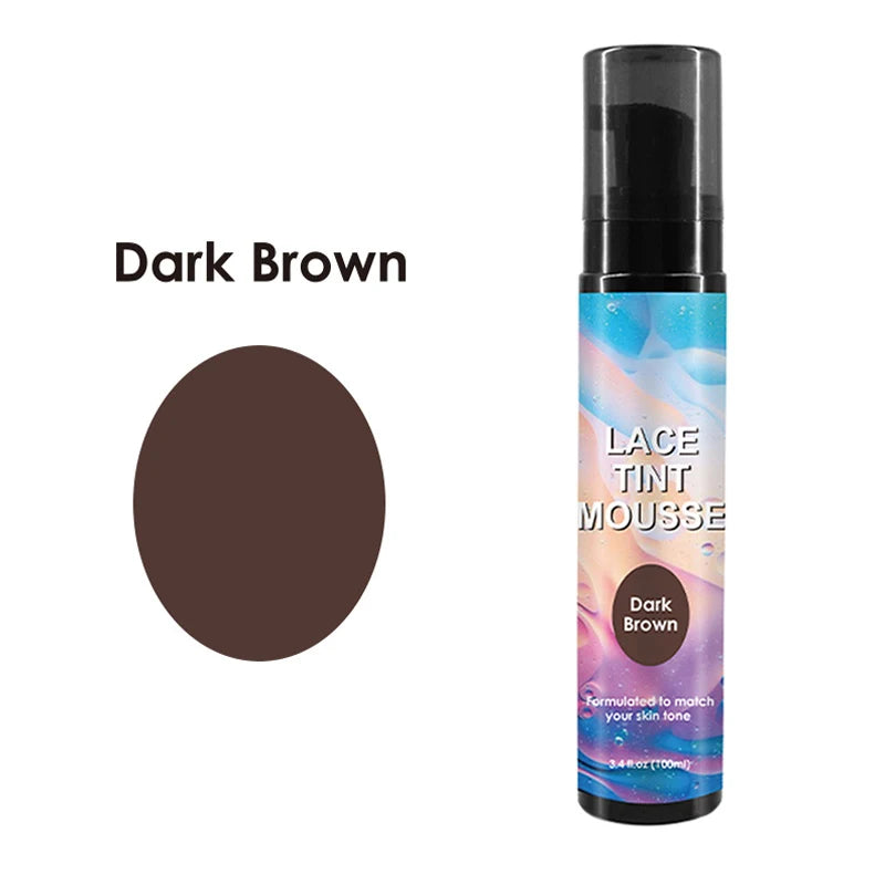Lace Tint Spray For Wig Seamless Finish 100Ml Lace Tint Melting Mousse For Invisible Hairlines Long Lasting Wig Repair Tools
