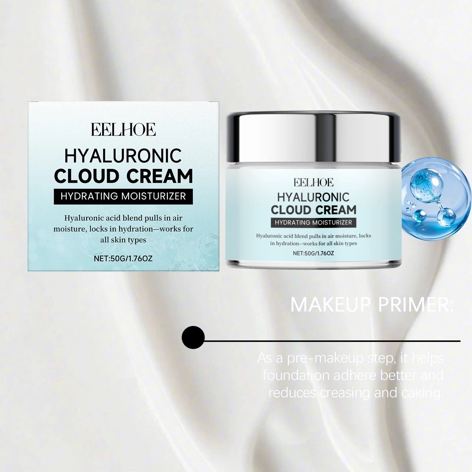 Hyaluronic Acid Facial Moisturizing Cream - Gently Nourishes and Hydrates, Leaves Skin Soft and Radiant, Ideal for Daily Care