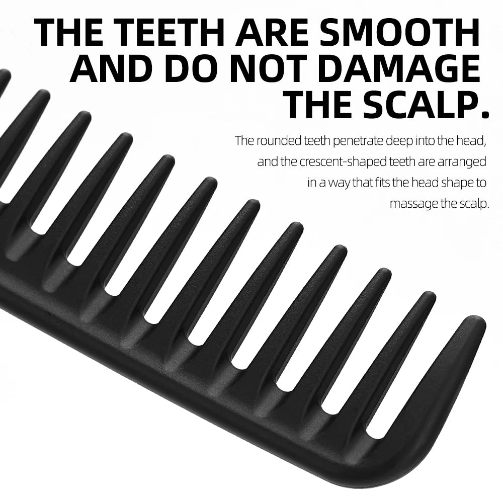 Wide Tooth Curl  Comb Detangling Comb Texture Comb For Curly Wet Wavy Thick Hair Wigs Salon Barber Hairstyle Tool ﻿