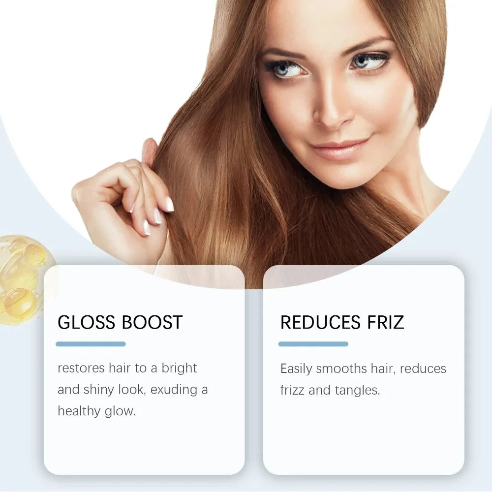 Leave-In Conditioner for Curl and Dry Hair Non-stick Hydrates Moisturize Shiny Nourishing Smoothing Anti-Frizz Care Cream 1/2pcs
