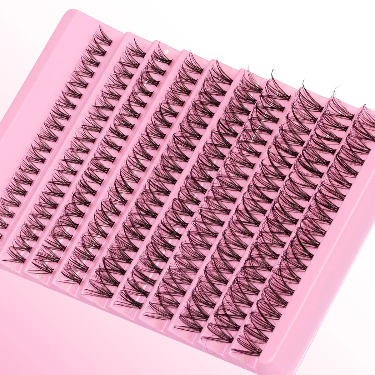 Lash Extension Kit DIY Lash Clusters Kit 8-16mm Individual Lashes Kit with Lash Bond and Seal Lash Tweezers for Self Use