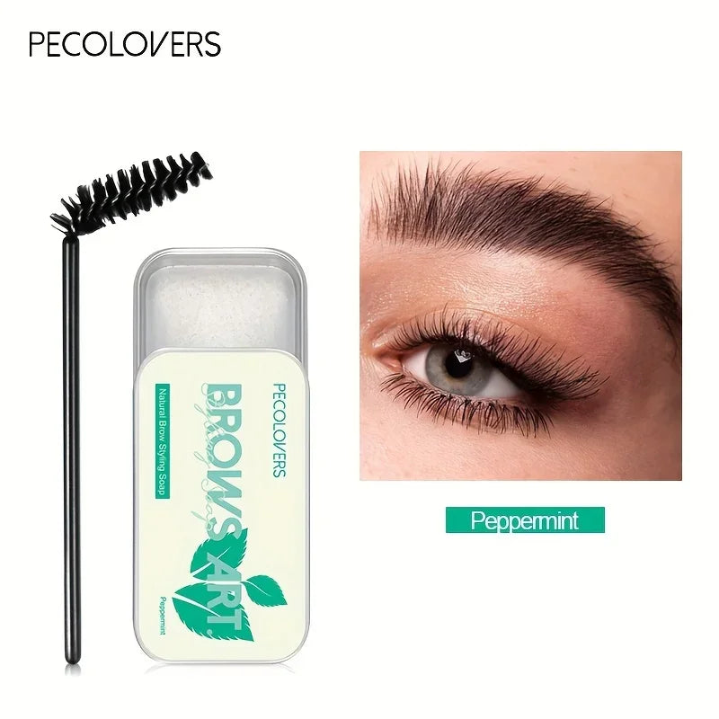 1Pcs Natural Transparent Pomade Eyebrow Styling Soap Brows Gel Wax Fixer With Brush Make-up for Women Eyebrow Cosmetics