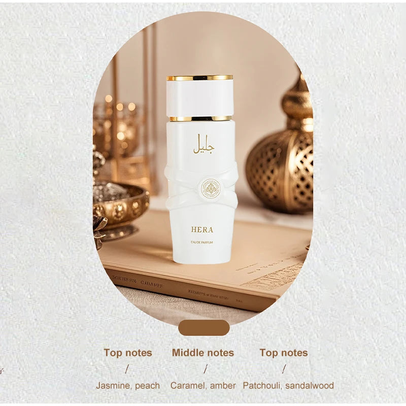 Arabic Unisex Perfume Latf Eau De Parfum Spray Flower Fruits Notes Women Fragrance Spicy Oriental Gourmand Scent Musk Body Mist