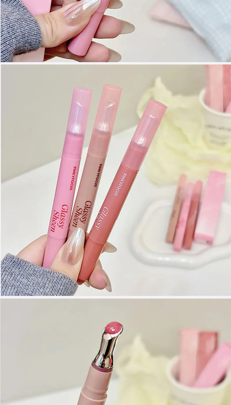 Pinkyfocus Lip Gloss Is Moisturizing, Natural, Easy to Apply, Has a Water-Gloss Finish, Does Not Stick to the Cup, Does Not Show Lip Lines, Is Non-Sticky, Enhances Lip Volume, Brightens the Complexion, High-End Versatile Kore
