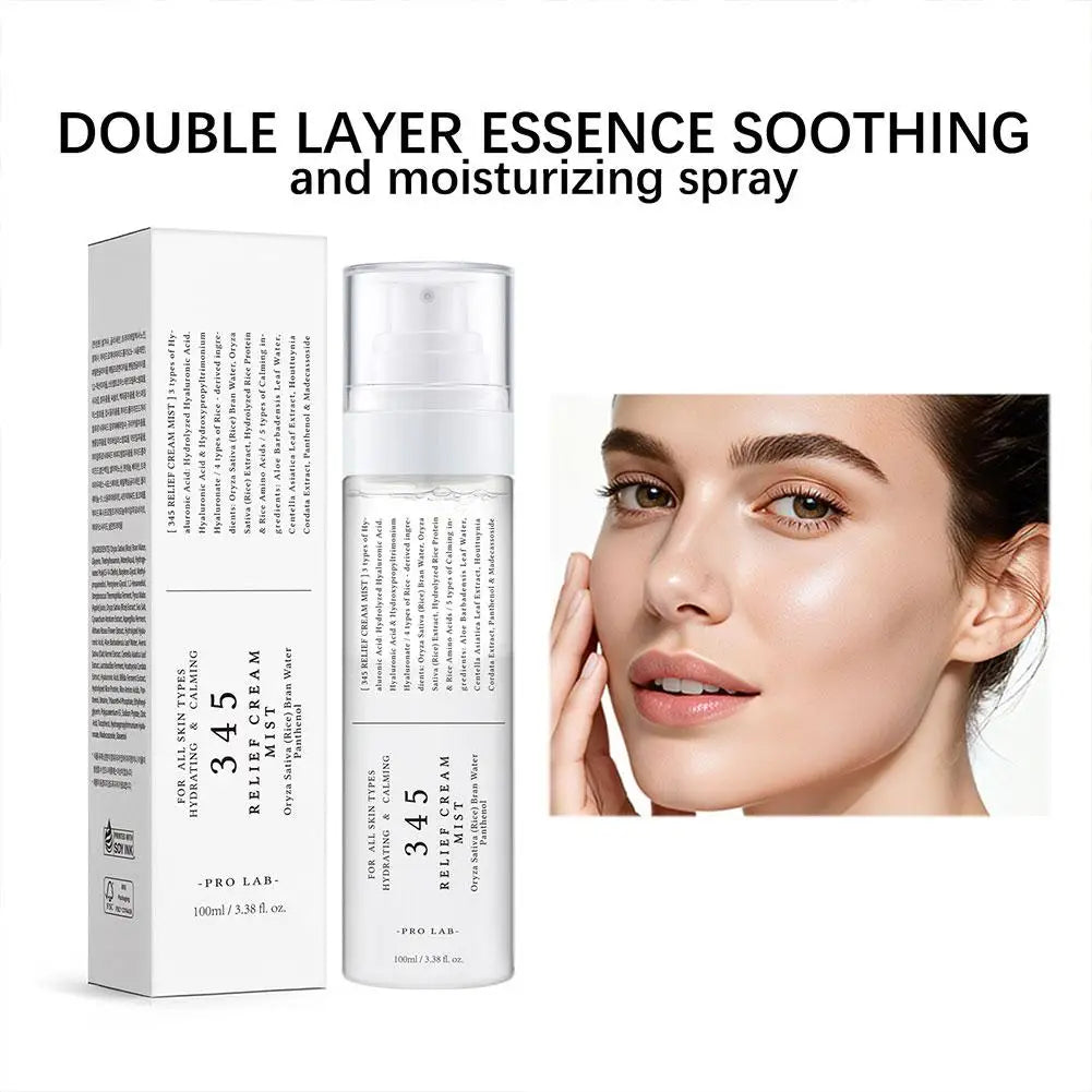 345 Skin Soothing Spray 18ml Hydrating Moisturizer Repair Reduce Redness Improve Dullness Gentle Refreshing Non Sticky Face Mist