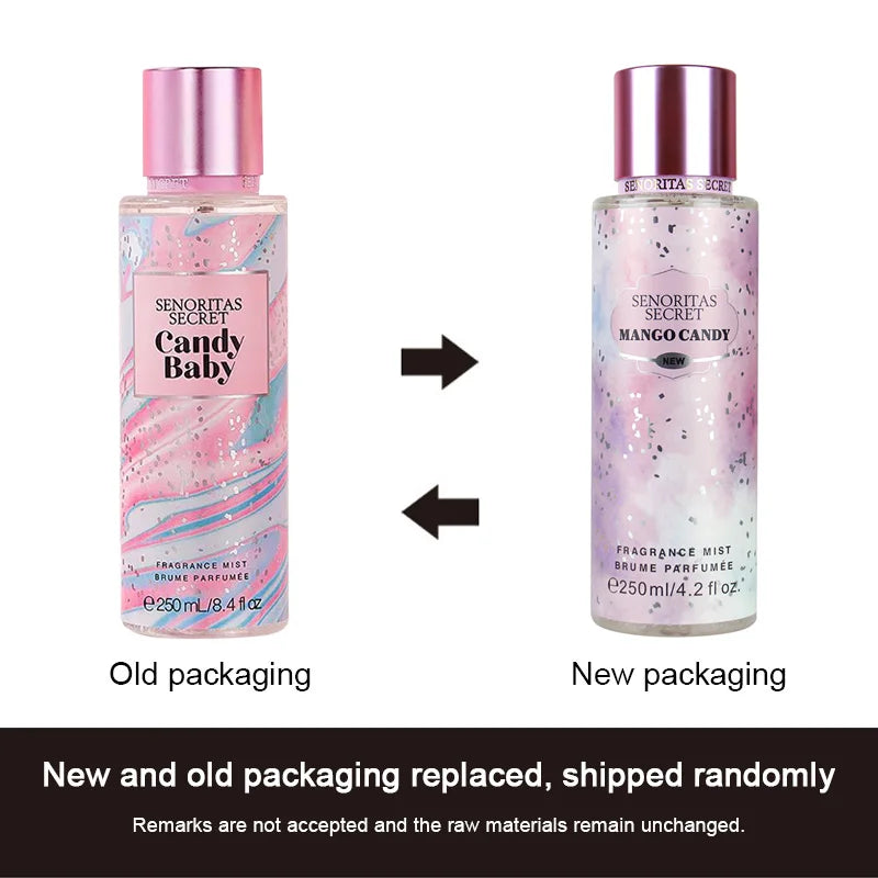 Original Perfume Vanilla Flower Fruit 250ml Fragrance Mist Scent Light Long Lasting Fragrance Women's Perfume Charming Gift