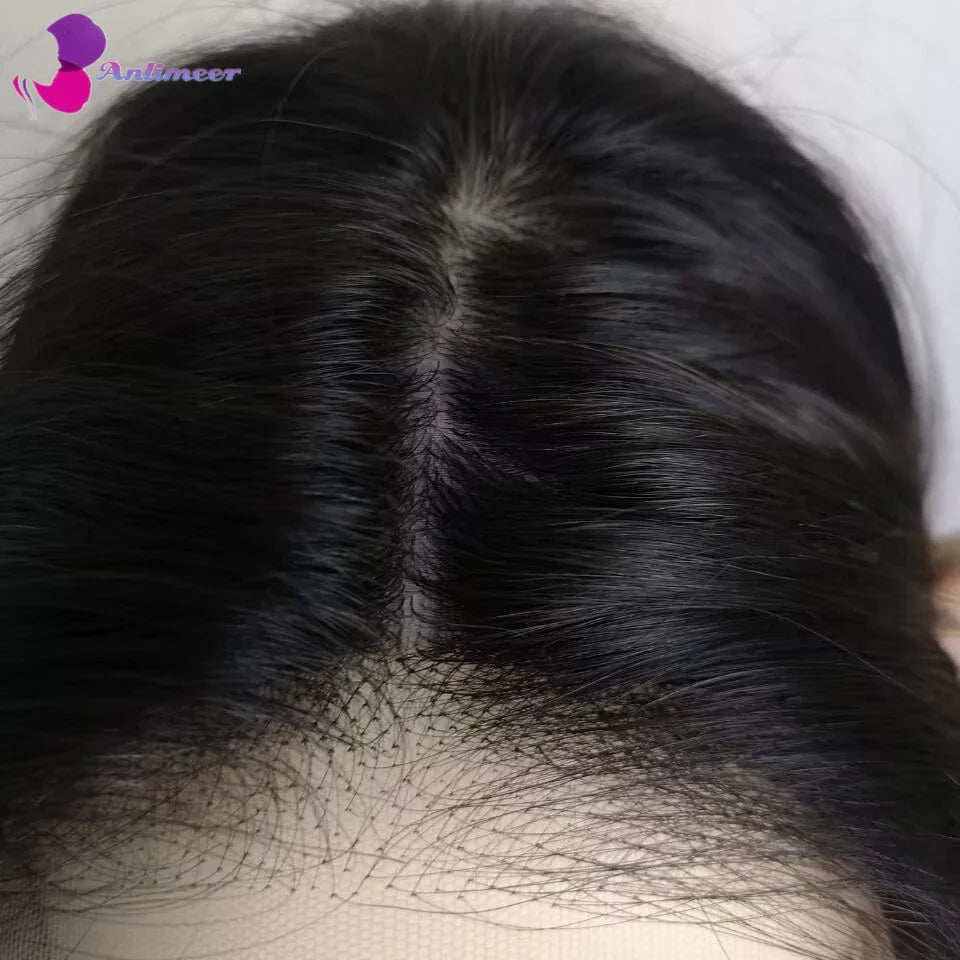 Glueless Full Lace Wigs Natural Wavy Dark Brown Human Hair HD Lace 13x6/360 Wigs With Natural Hairline 5x5 Silk Base Closure Wig