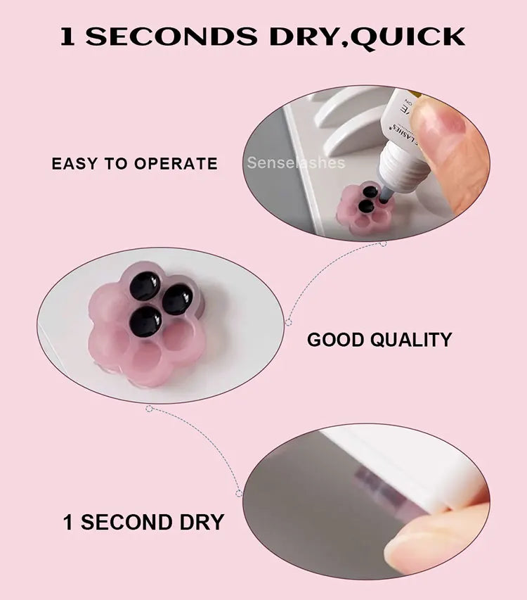 SENSE LASHES 5ml Eyelash Glue Fast Drying Strong Water-proof Oil-proof Lash Adhesive pegamento extensiones de pestañas