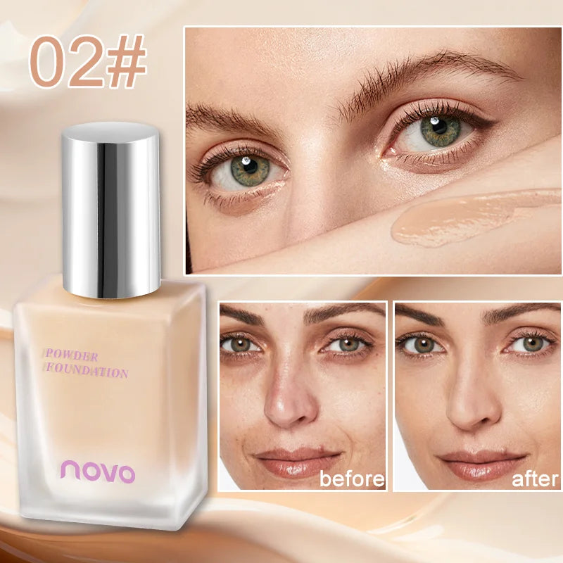 Liquid Foundation With Hyaluronic Acid & Vitamin E, Evens Skin Tone + Reduces Dark Spots For A Glowing, Matte Finish, Waterproof