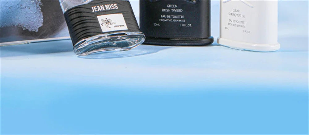 Perfume For Men Gift Box 3pcs Set Lasting Cologne Scent Fresh Natural JEAN MISS Brand Parfum Charming Man Perfumes Hombres
