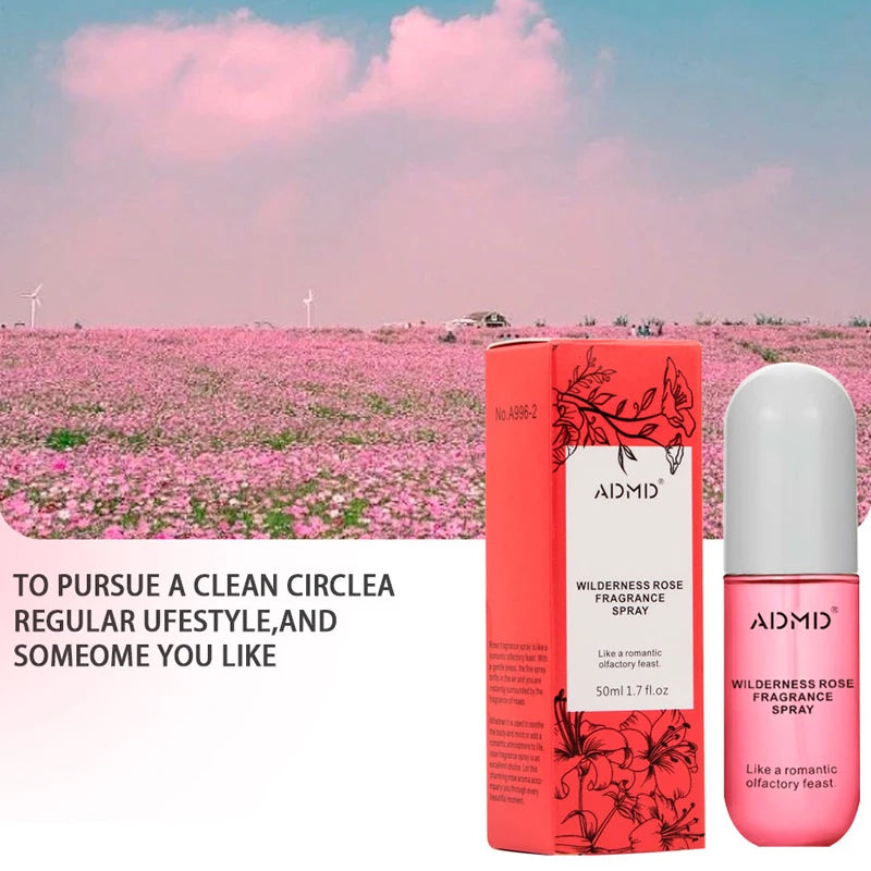 2 Pcs Coconut Rose Fragrance Spray Hair & Body Fragrance Mist Fresh Long Lasting Fragrance Perfume Travel Size Freshener Spray