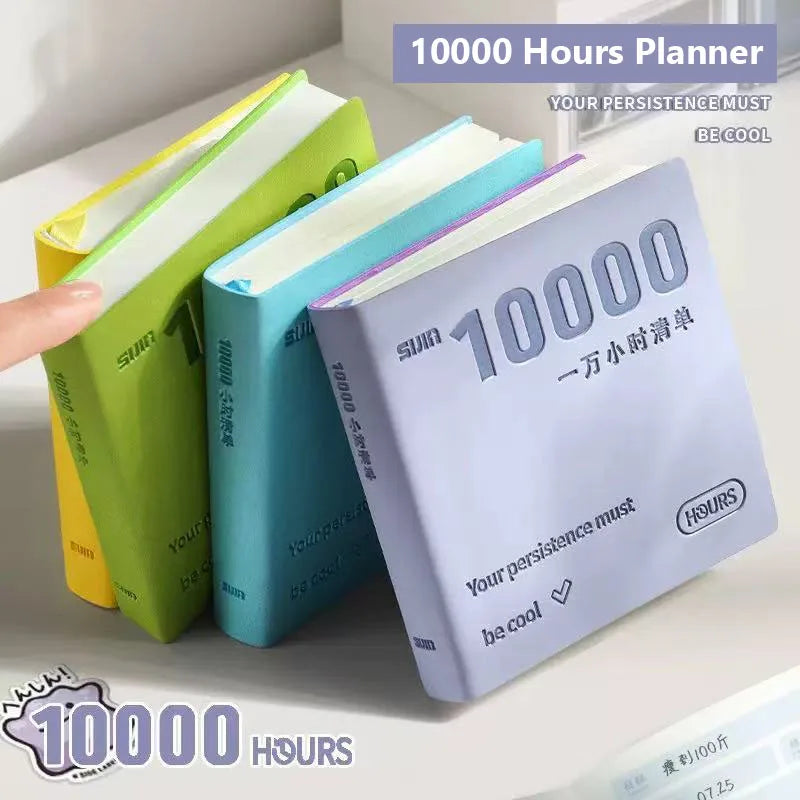 Self-Discipline Checklist Notepad Pocket Diary 10000 Hours Journal Notebooks Note Book Office School Supplies