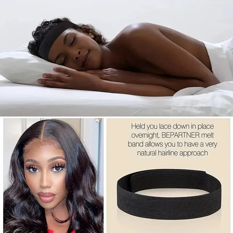 5 pieces per package elastic headband wigs grip band lace melting band adjustable fixed wig wrap band