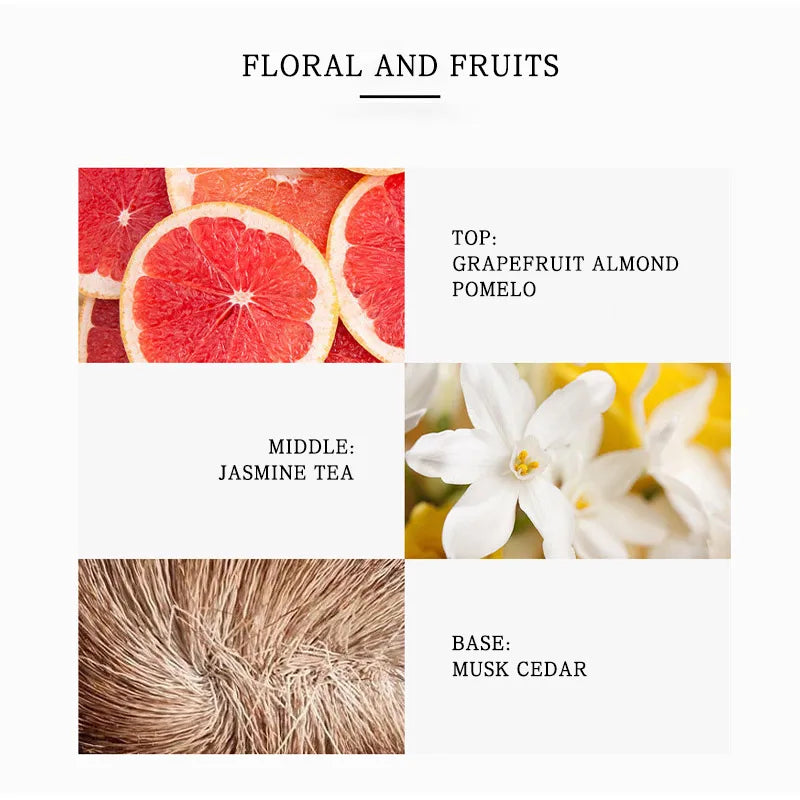 High-end Brand Jasmine Perfume Unisex Natural Fresh Jasmine Musk Light Perfume Lasting Floral Fragrance Exudes Charm Fragrance