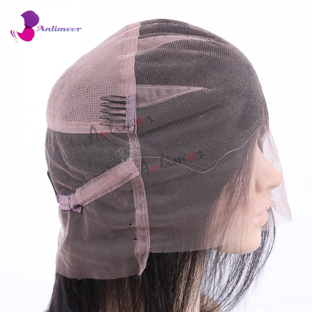 Glueless Full Lace Wigs Natural Wavy Dark Brown Human Hair HD Lace 13x6/360 Wigs With Natural Hairline 5x5 Silk Base Closure Wig