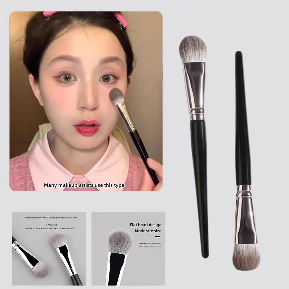 Blusher Brush Powder Blush Cream Liquid Blush Makeup Brushes Flat Small Precise Blush Brush Makeup Tools