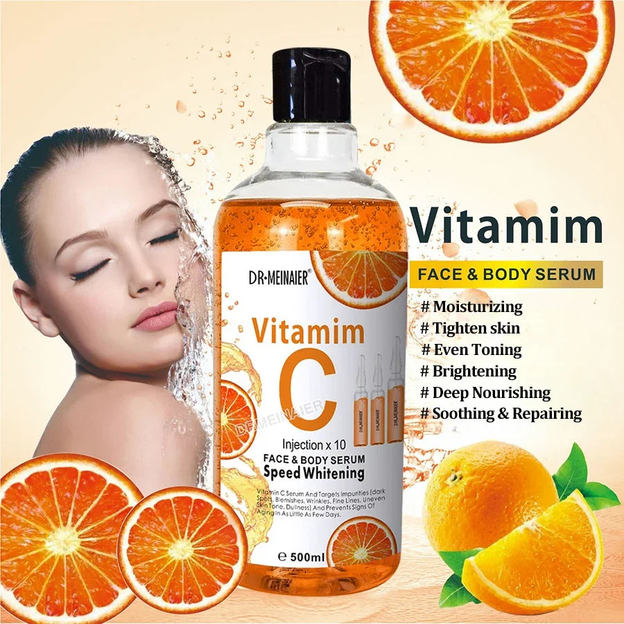 Body Lotion AHA Hydroxy Acid & VC Moisturizing Brightening Body Lotion Nourishing Moisturizing Skin Skin Care Products 500ml