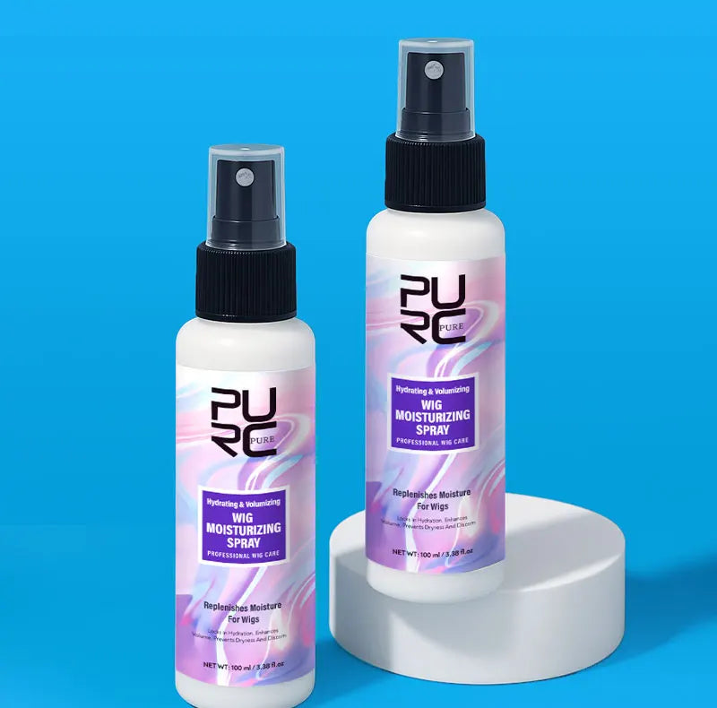 PURC Wig Leave-In Hair Conditioner Spray Moisturizing Keratin Smoothing Repair Frizz Damaged Hair Care 100ml/3.38 fl.oz