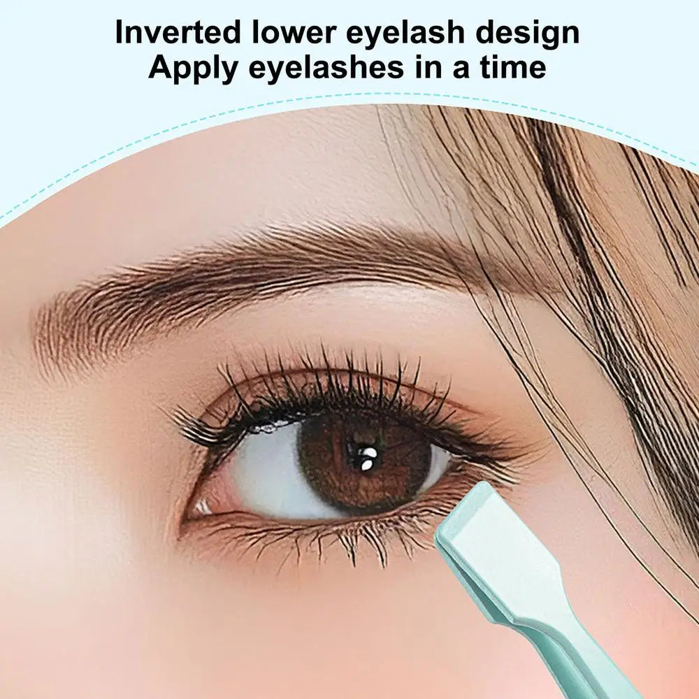 Lash Applicator Tool Eyelash Cluster Applicator Tweezers Non Slip Precise Professional Makeup Tool for Travel Salon Separating