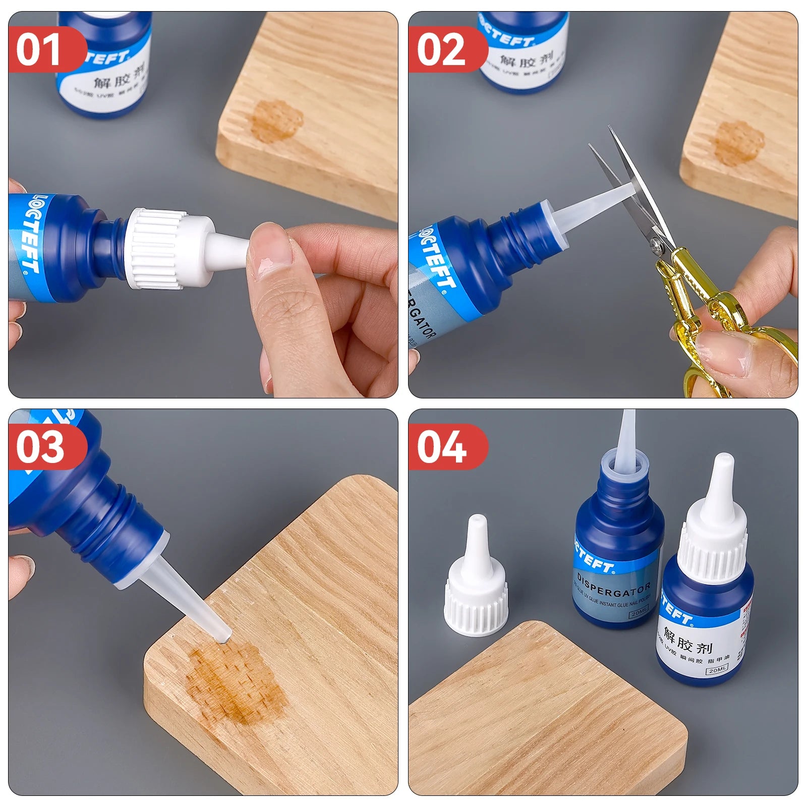 20ml Super Glue Remover Adhesive Superglue Cleaner Debonder Quick Drying Viscosity Aerosol Solvent Multifunctional Glue Cleaning