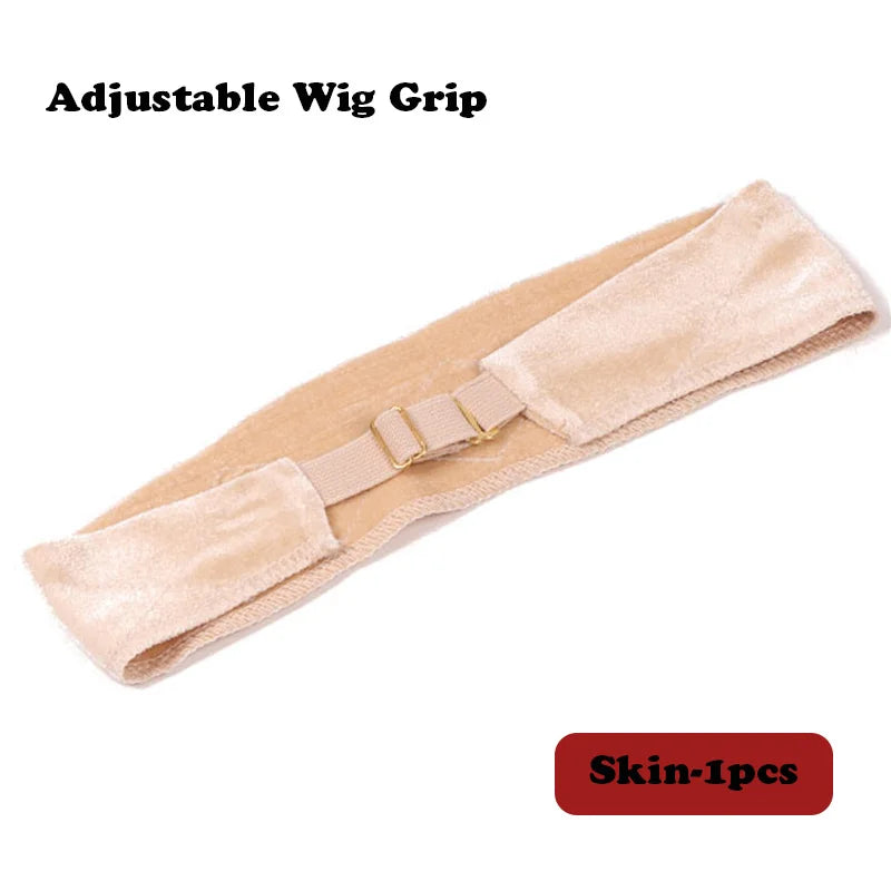 Silicon Wig Band Elastic Wig Grip Brown Transparent Black Headband For Fix Wigs Beige Hair Band Without Gel Or Glue Non Slip