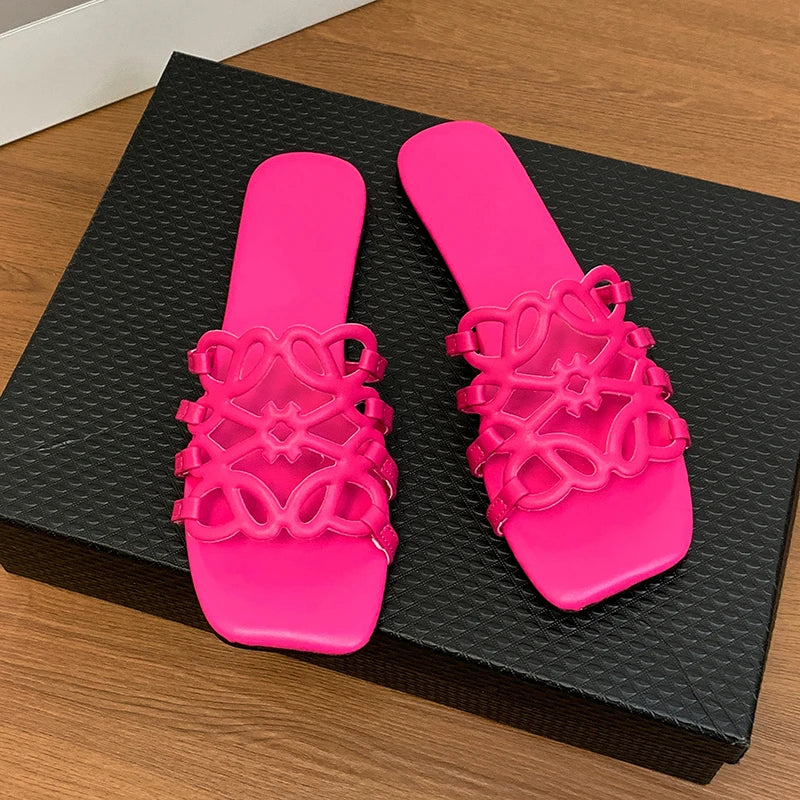 Women's Sandals Summer Slipper Ladies Slides Sandals Fashion Design Beach Flip Flops Flat Shoes Shoes for Women Slippers Zapatos