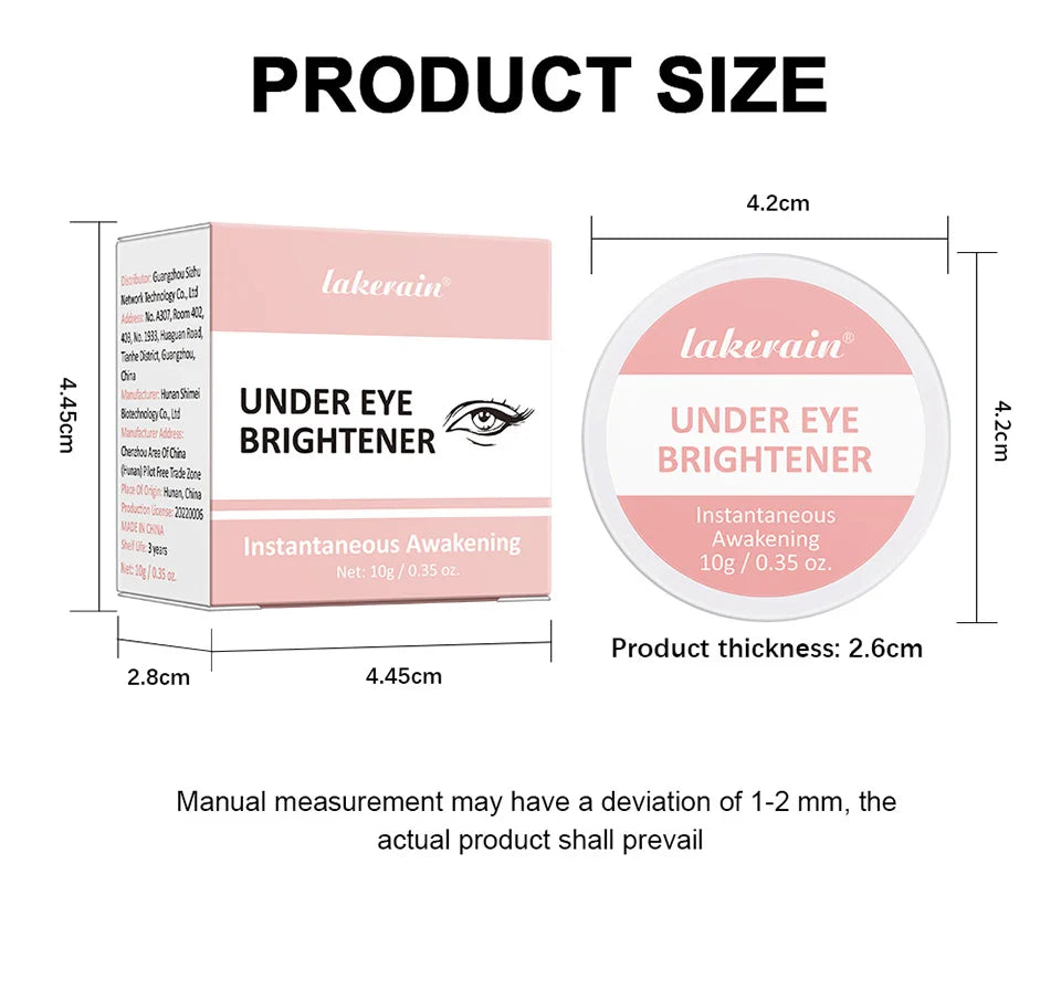 Under Eye Brightener Eye Bags Dark Circles Eye Cream Under Eye Skin Care Caffeine Brightening Peptide Firming Eye Care Beauty C