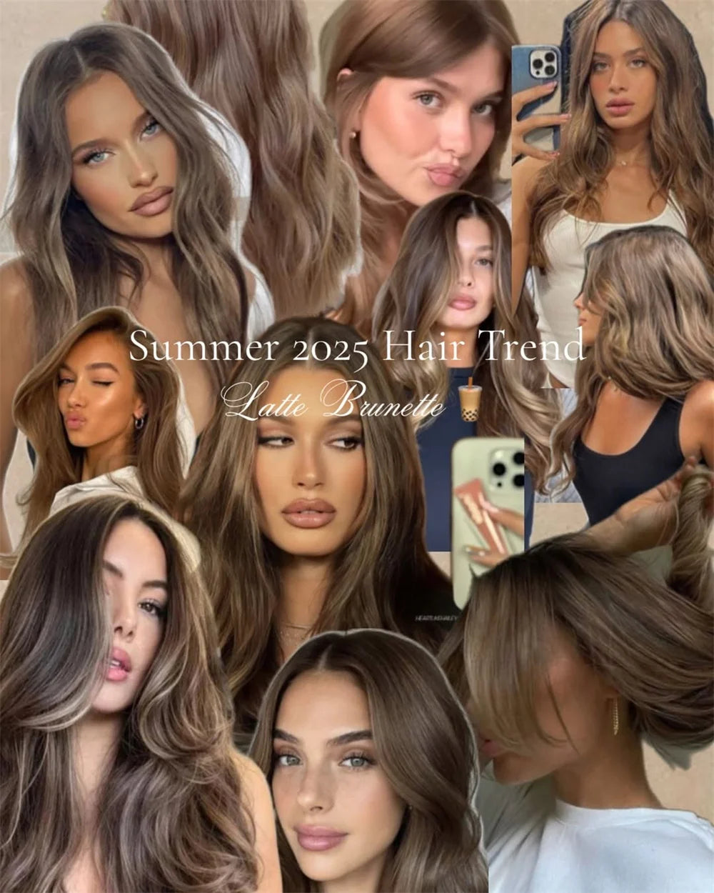 Glueless Lace Wig Wear and Go Synthetic Lace Front Wigs for Women Brown Highlights Body Wave Wig Middle Part Realistic Look