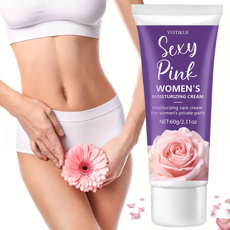 Women's Intimate Moisturizing Cream 60g - Honey Peach Essence, for Snowy Glow & Elastic Smooth Skin, Exquisite Goddess Care