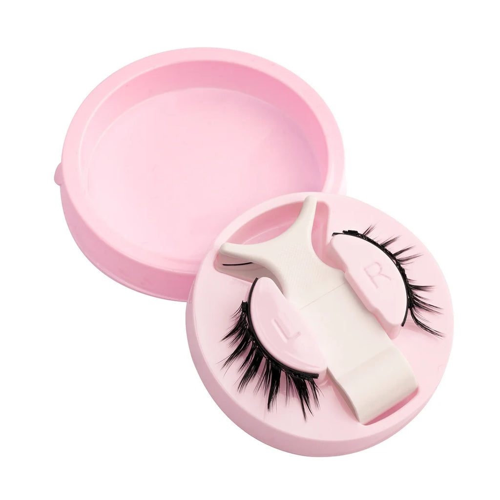 1 Pair Magnetic Lashes For Eye With Winged Ends Soft Reusable Magnetic Eyelashes Natural Look 3D False Lashes Makeup With Tool