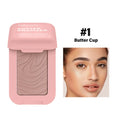 Bronzer Butter Bronzer for Dark Complexions Contour Palette with Matte Brown Shades for Nose Cheek and Profile Natural Nude Make