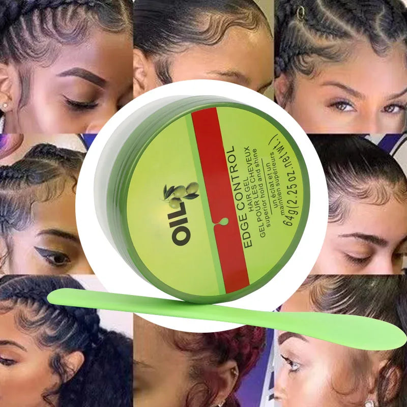 Olive Oil Edge Control Gel Lay Your Edges Down Hair Gel Smoothing Natural Curly Hair Edges Control Gel Silky Smooth Edges Pomade