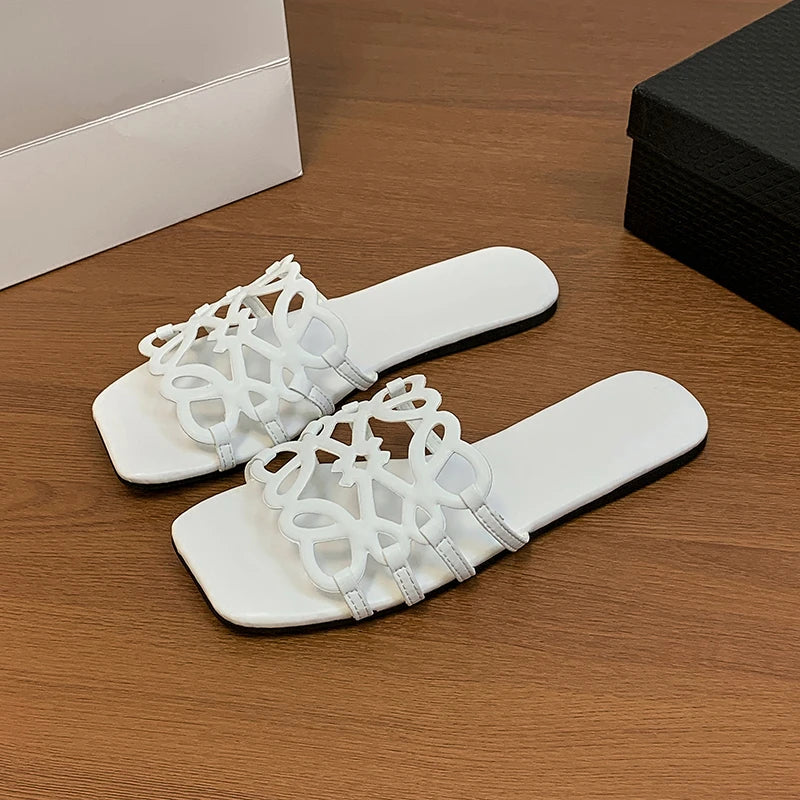 Women's Sandals Summer Slipper Ladies Slides Sandals Fashion Design Beach Flip Flops Flat Shoes Shoes for Women Slippers Zapatos