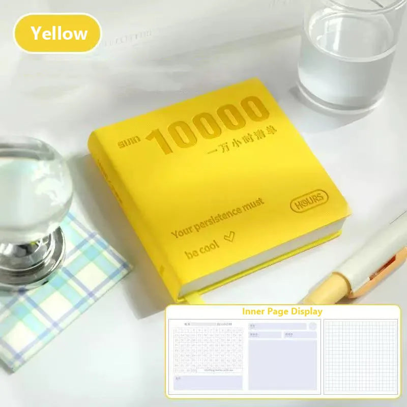 Self-Discipline Checklist Notepad Pocket Diary 10000 Hours Journal Notebooks Note Book Office School Supplies