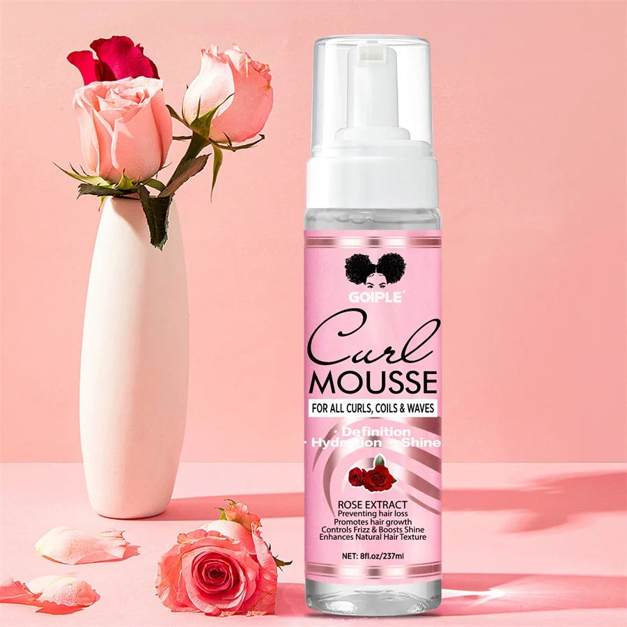 Curl Defining Mousse Long Last Smooth and Shine Curly Conditioner for Control Frizz Women Curls Moisturize Foam Styling Products